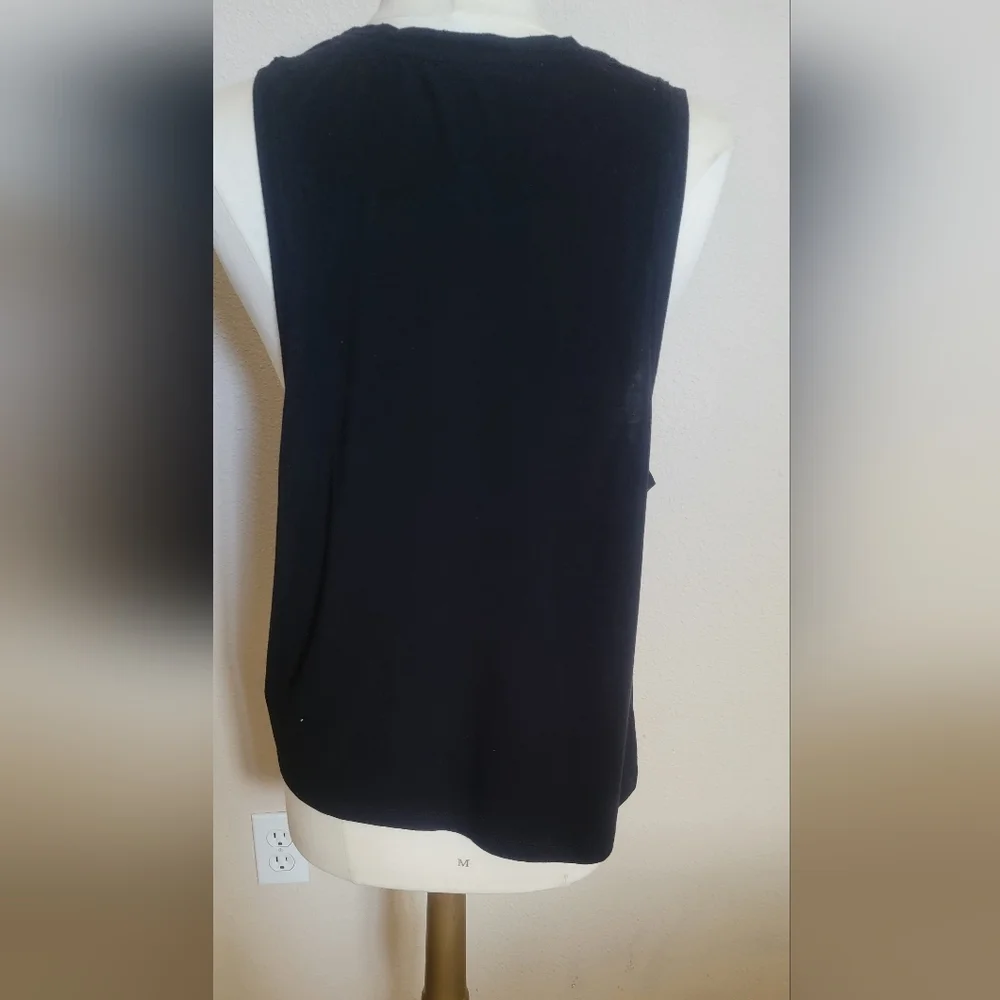 JUICY COUTURE BLACK TANK - GET SWEATY  GET JUICY (sz - lg) - Picture 2 of 3